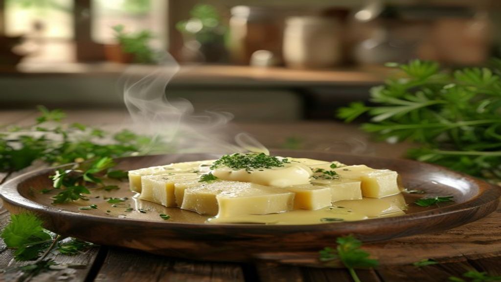 Inhame cozido simples com manteiga de ervas magra: receita prática para 2026