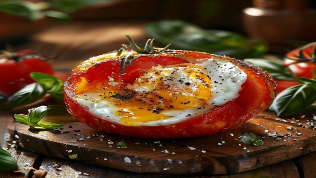 Tomate assado recheado com ovos e parmesão: receita fácil para 2026